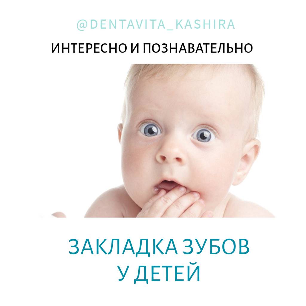 Закладка зубов у детей